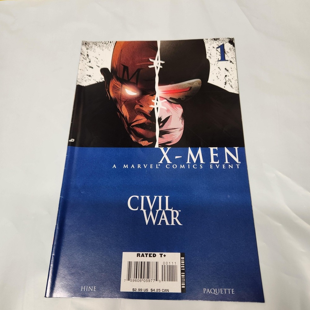 Marvel Comics X-Men Civil War #1-4 2006 Comic Book Lot